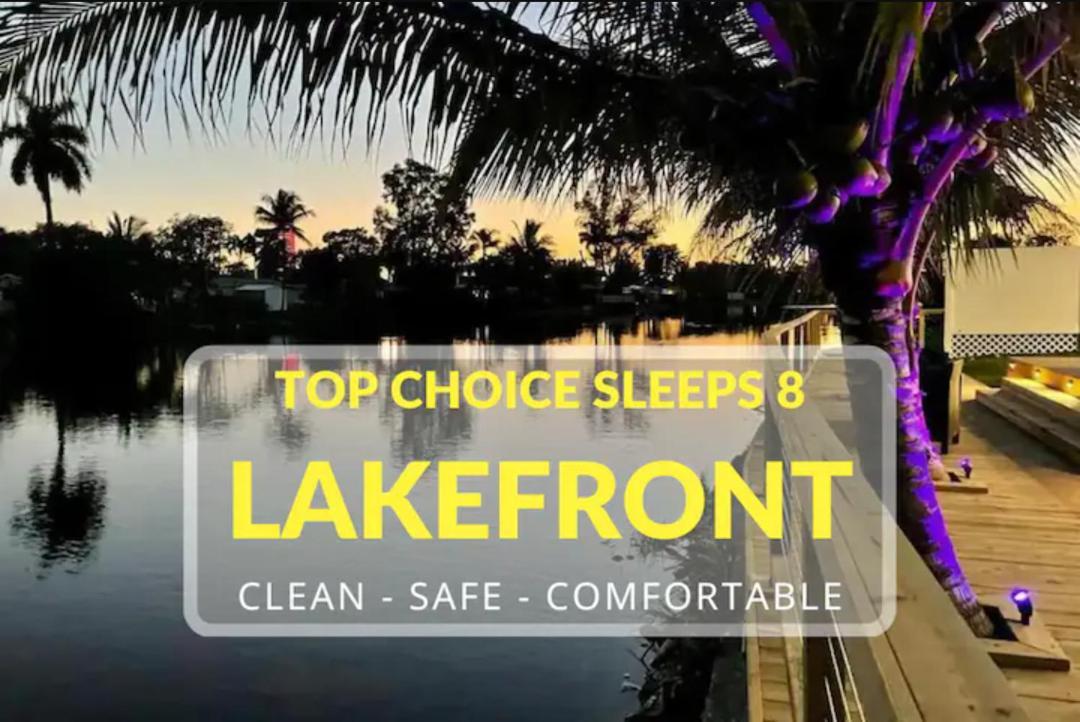 5-Star Lakefront Oasis In Hollywood-Hard Rock Casino Fort Lauderdale Kültér fotó